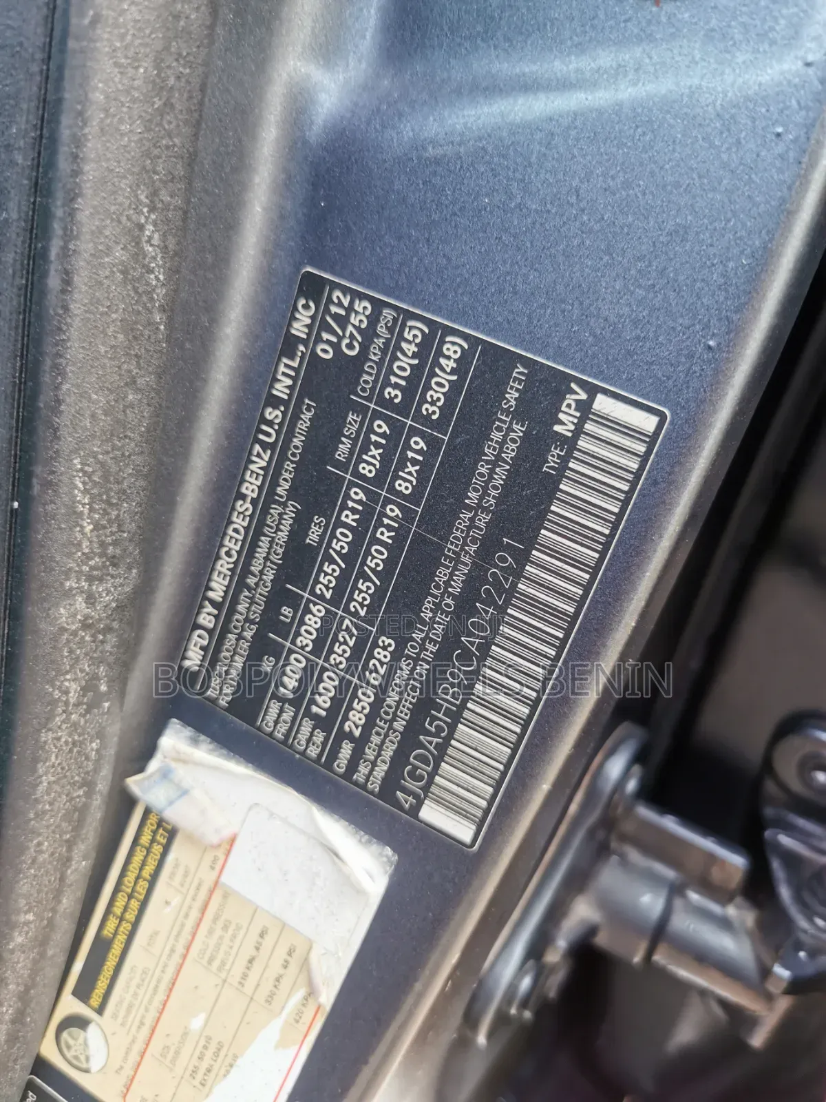Mercedes-Benz M Class ML 350 4Matic 2012 Blue