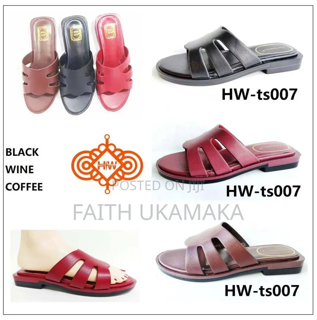 High Quality Hw Flat Slippers for Women