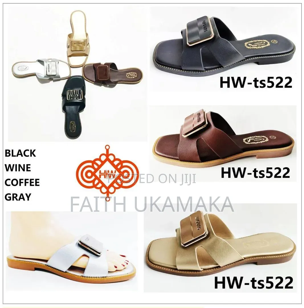 High Quality Hw Flat Slippers for Women