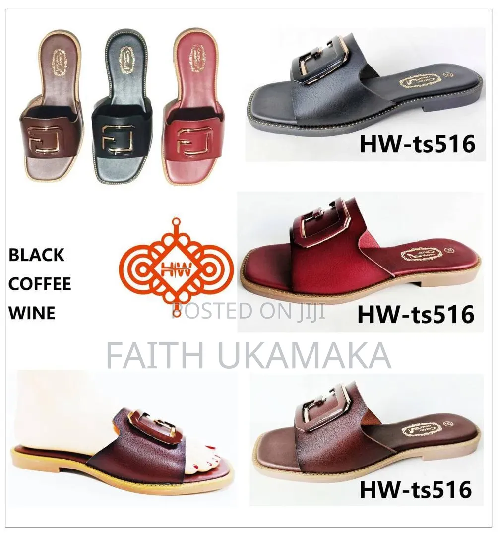 High Quality Hw Flat Slippers for Women