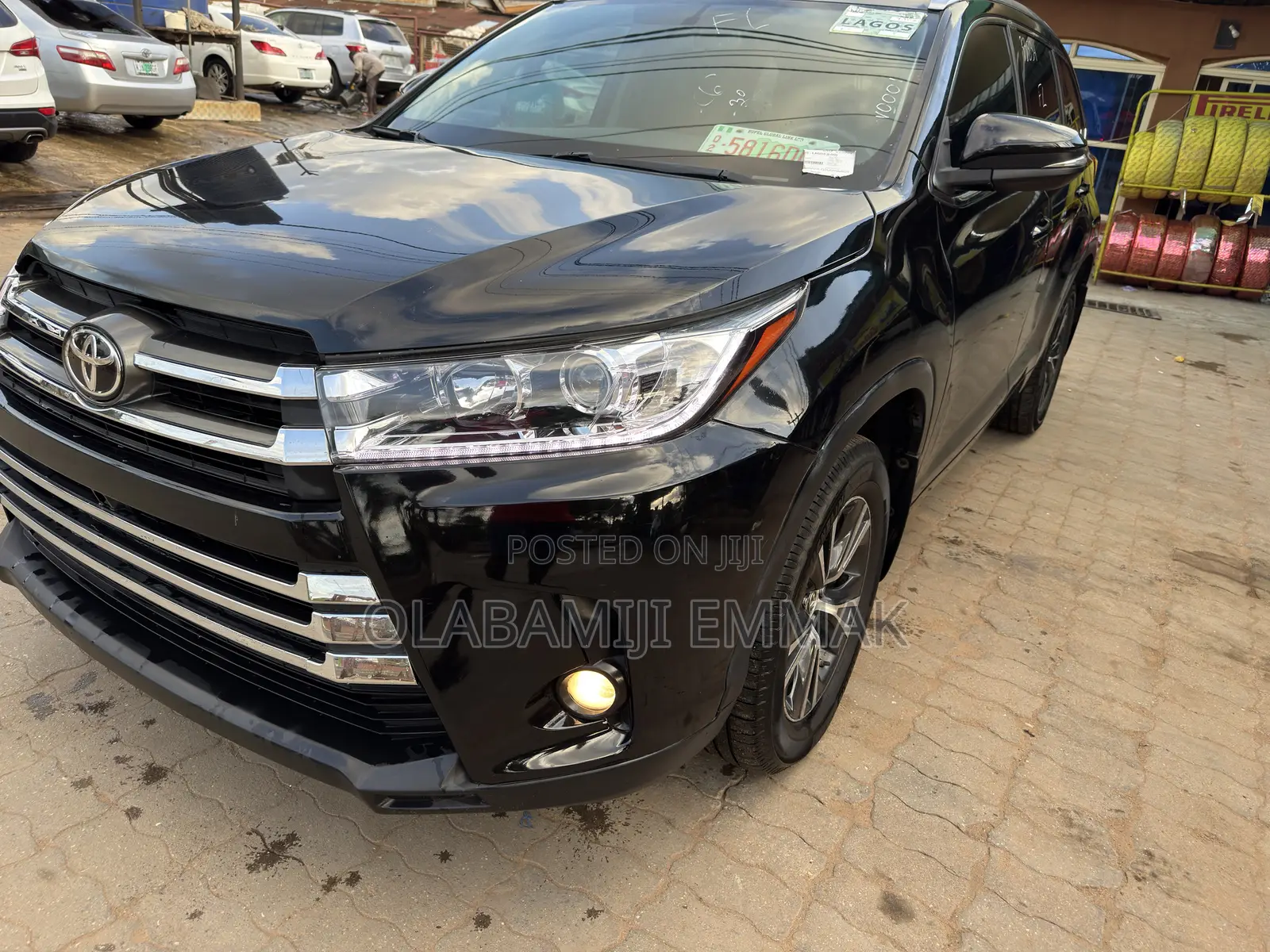Toyota Highlander XLE V6 4x2 (3.5L 6cyl 6A) 2016 Black