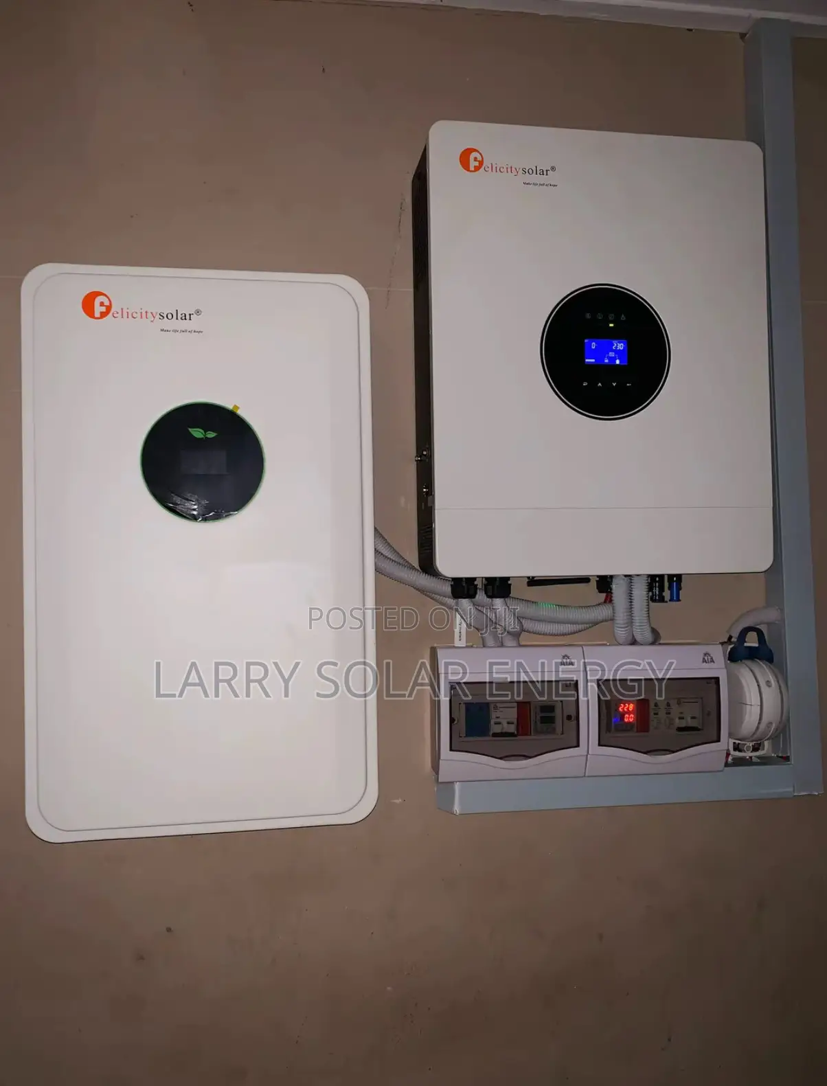 8kva Full Solar Setup X 5kwh Lithium Battery Both Felicity 6panel