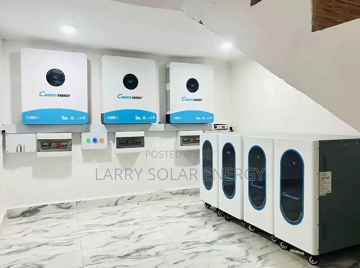 30kva Full Solar Setup X 20kwh Lithium Battery Both C-Worth Energy