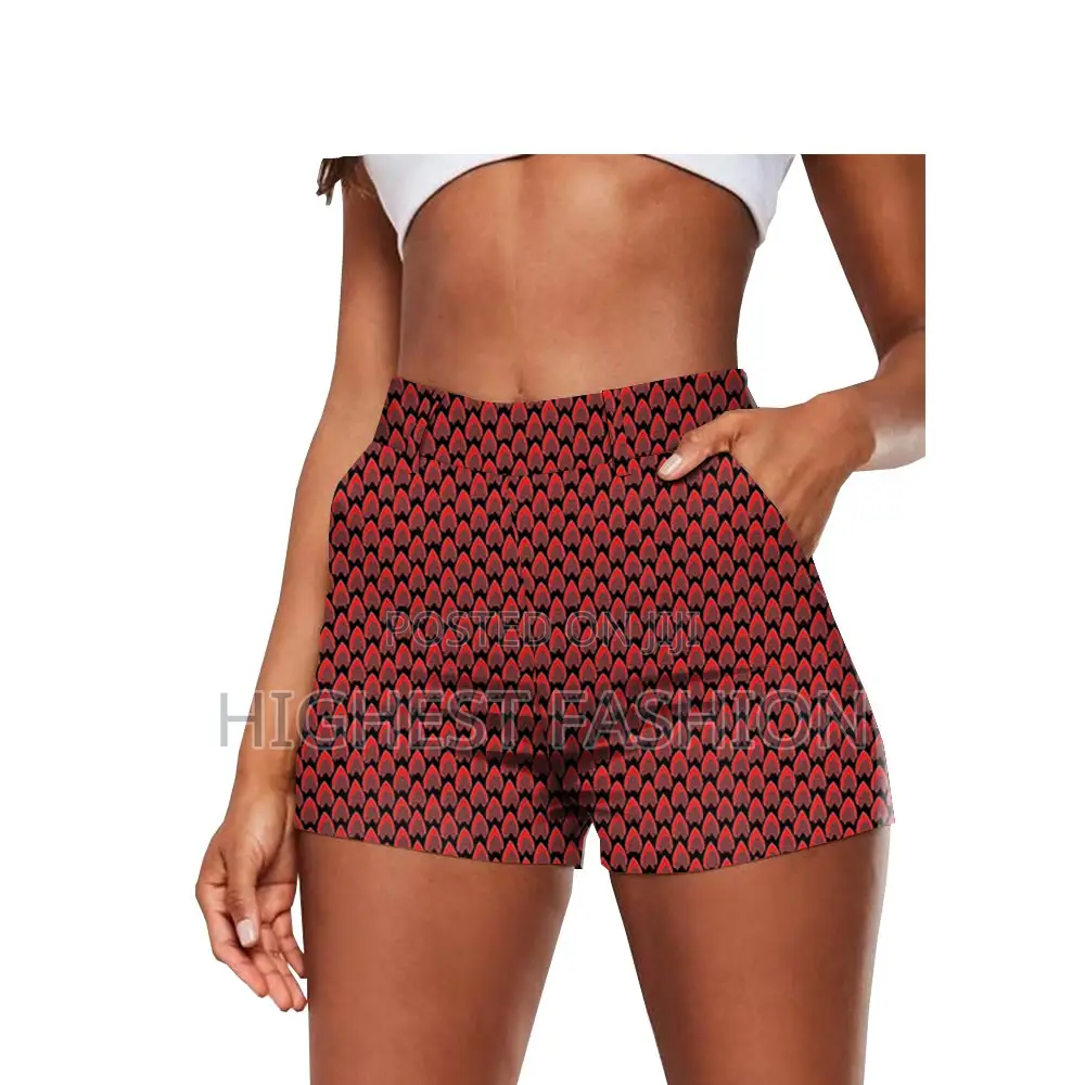 High Waist Ankara Dashiki Print Shorts