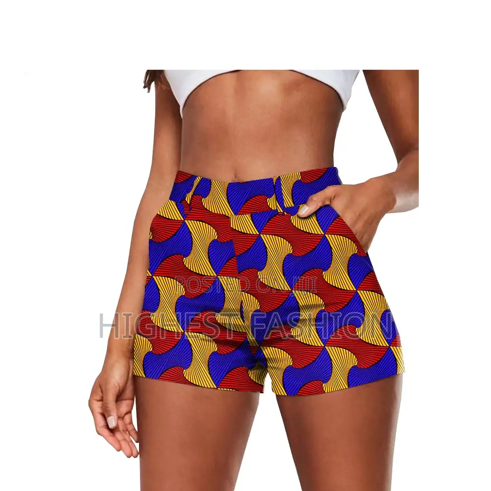 High Waist Ankara Dashiki Print Shorts