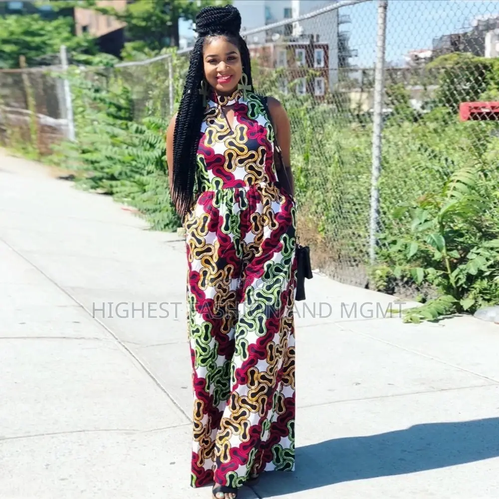 Ankara Jumpsuit Wide Leg Pants