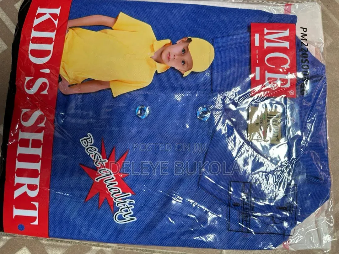 Children Collar Neck Tshirts for Branding and Printing