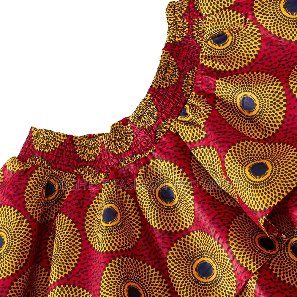 African Women Short Pleated Skirt