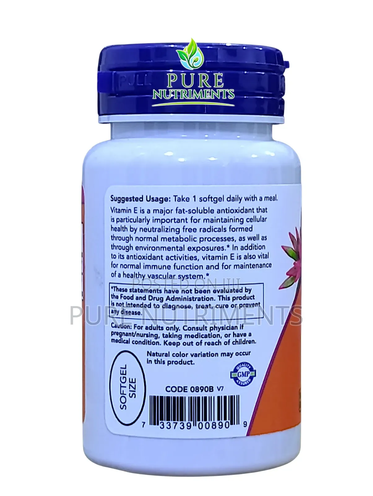 Now E-400 Vitamin E 400iu 50 Softgels_ Antioxidant, Fertility Skin