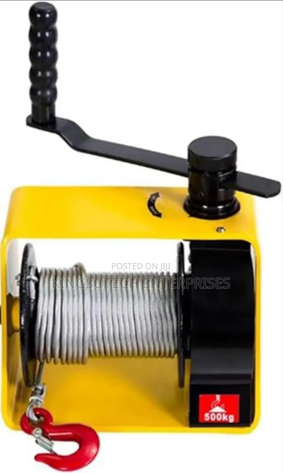 500kg Self-locking Hand Crank Winches Heavy Duty Winch With Steel Rope
