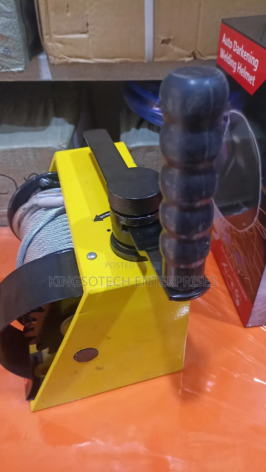 500kg Self-locking Hand Crank Winches Heavy Duty Winch With Steel Rope
