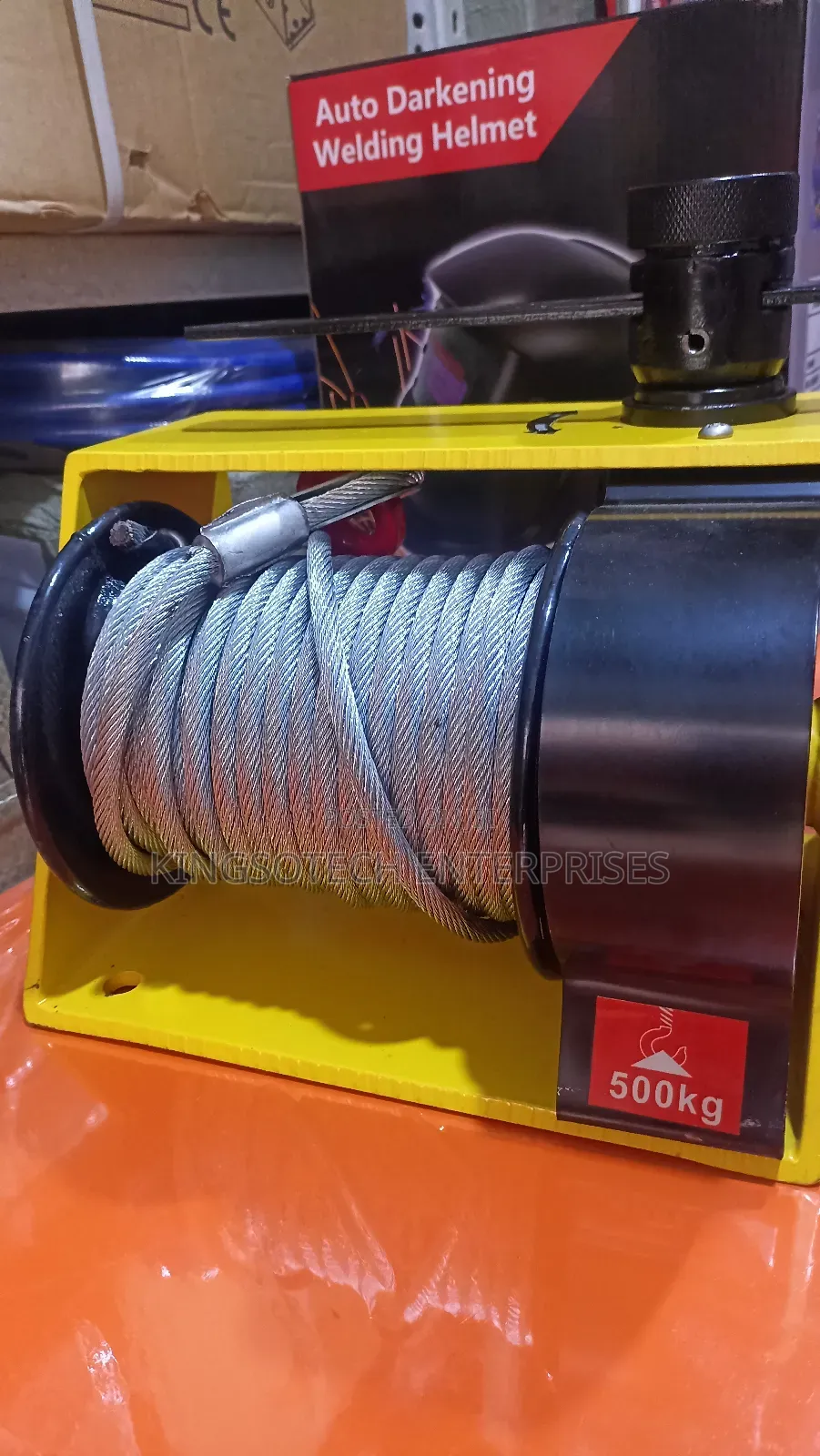 500kg Self-locking Hand Crank Winches Heavy Duty Winch With Steel Rope