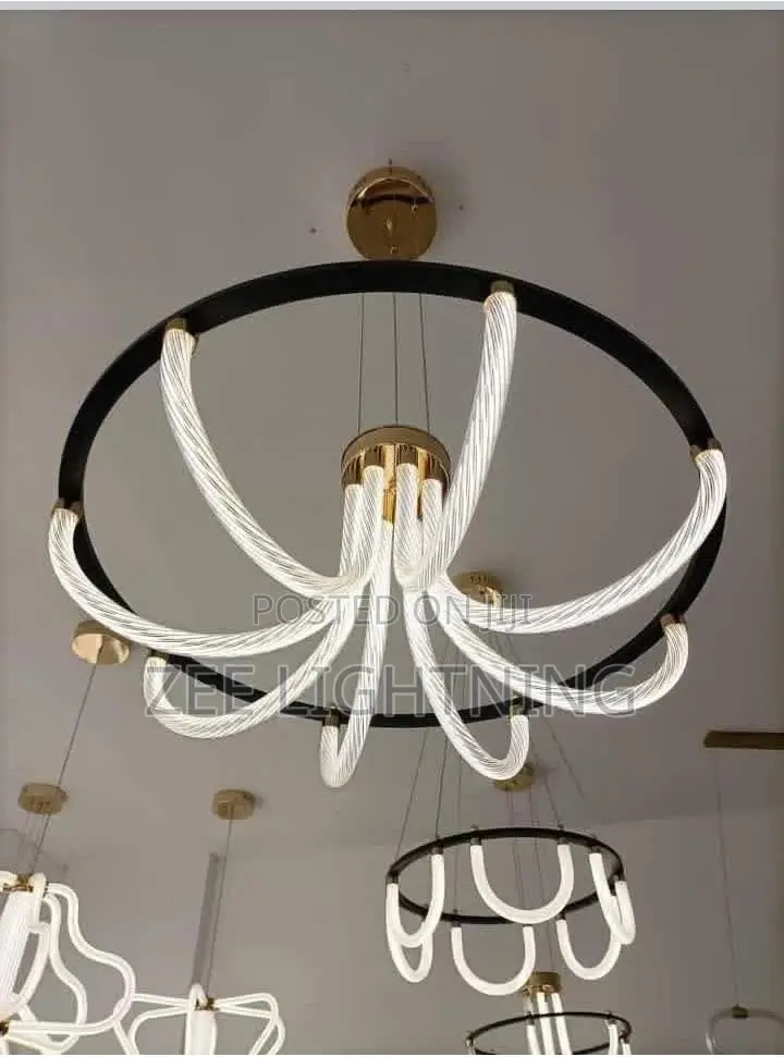 U Shape Led Chandelier for Parlor