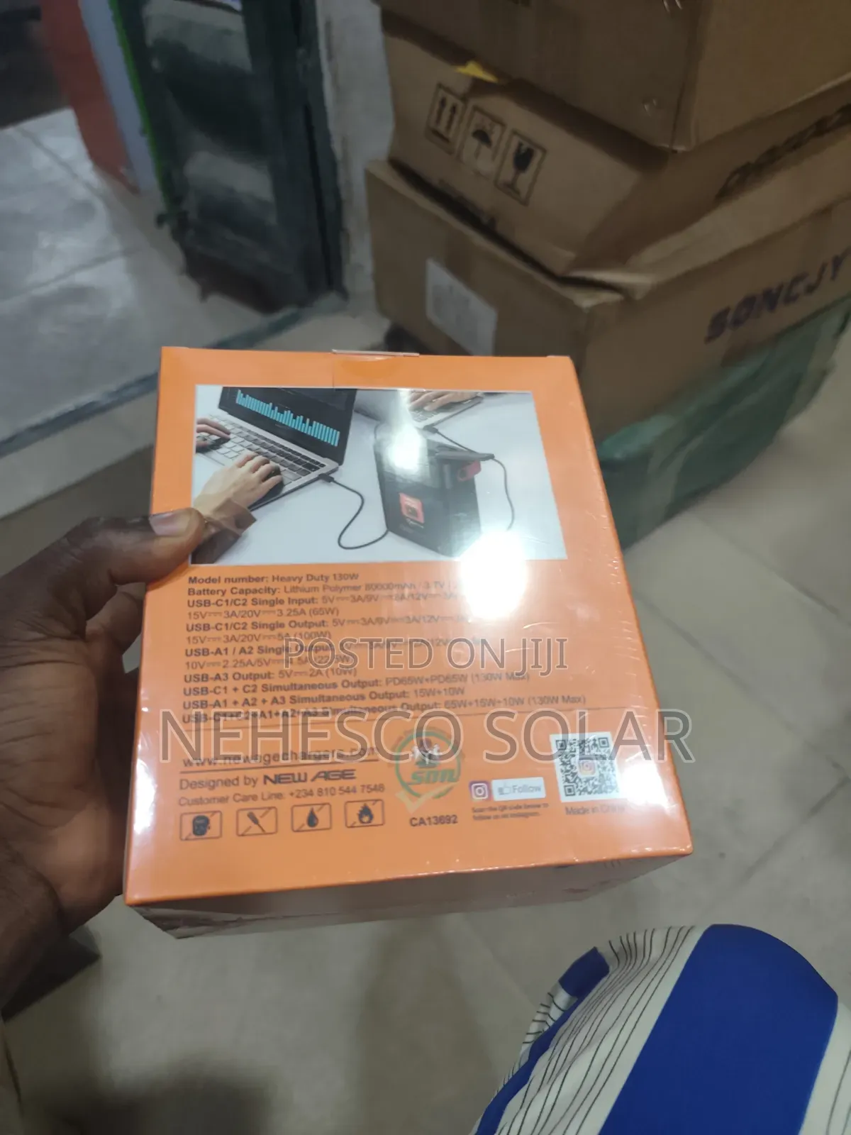 New Age 130w Fast Charging 80000mah Power Bank – Charge Two Laptops