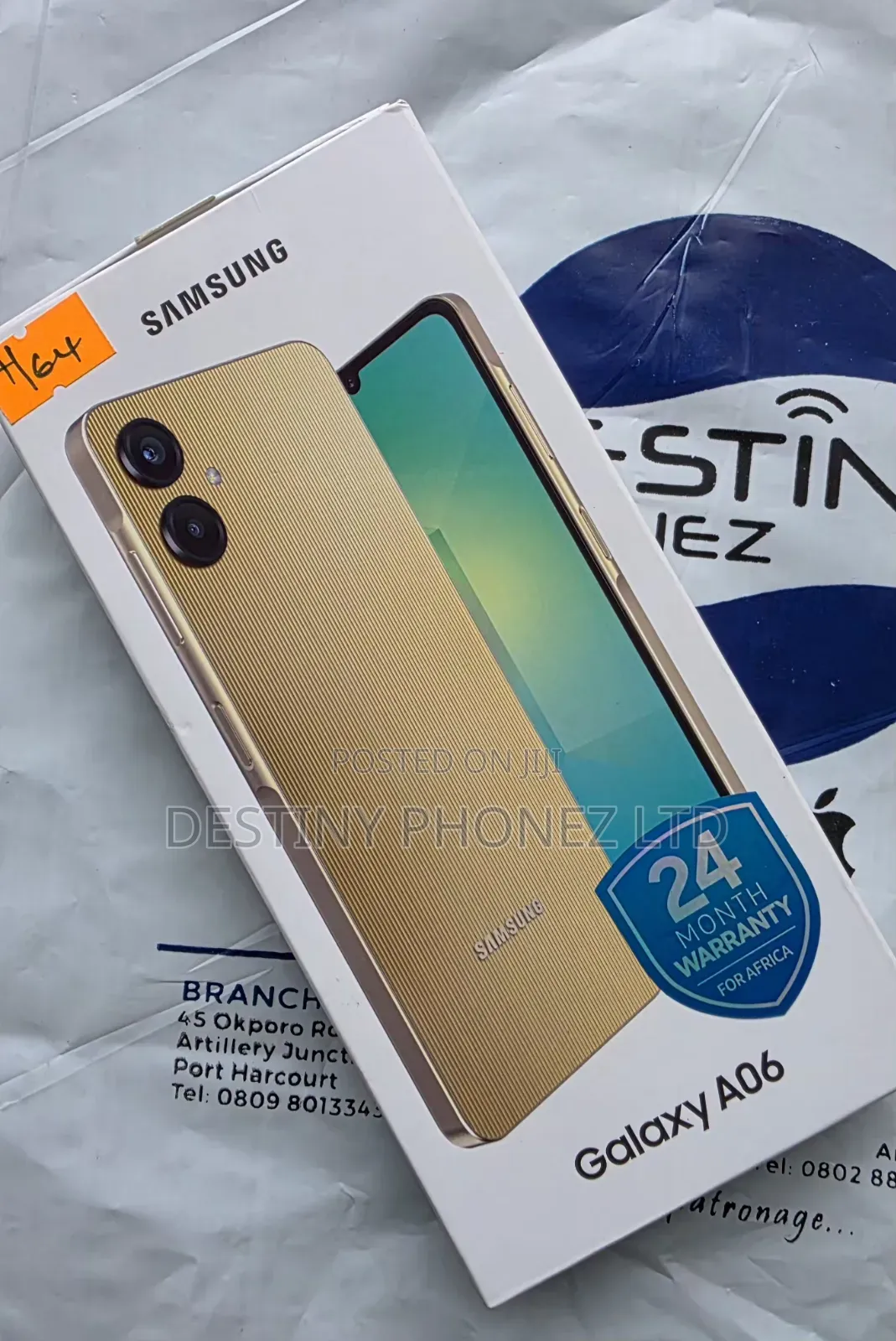 New Samsung Galaxy A06 64 GB Gold