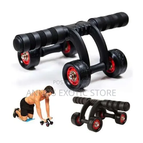 4-Wheel Automatic Rebound Ab Roller Exercise Wheel