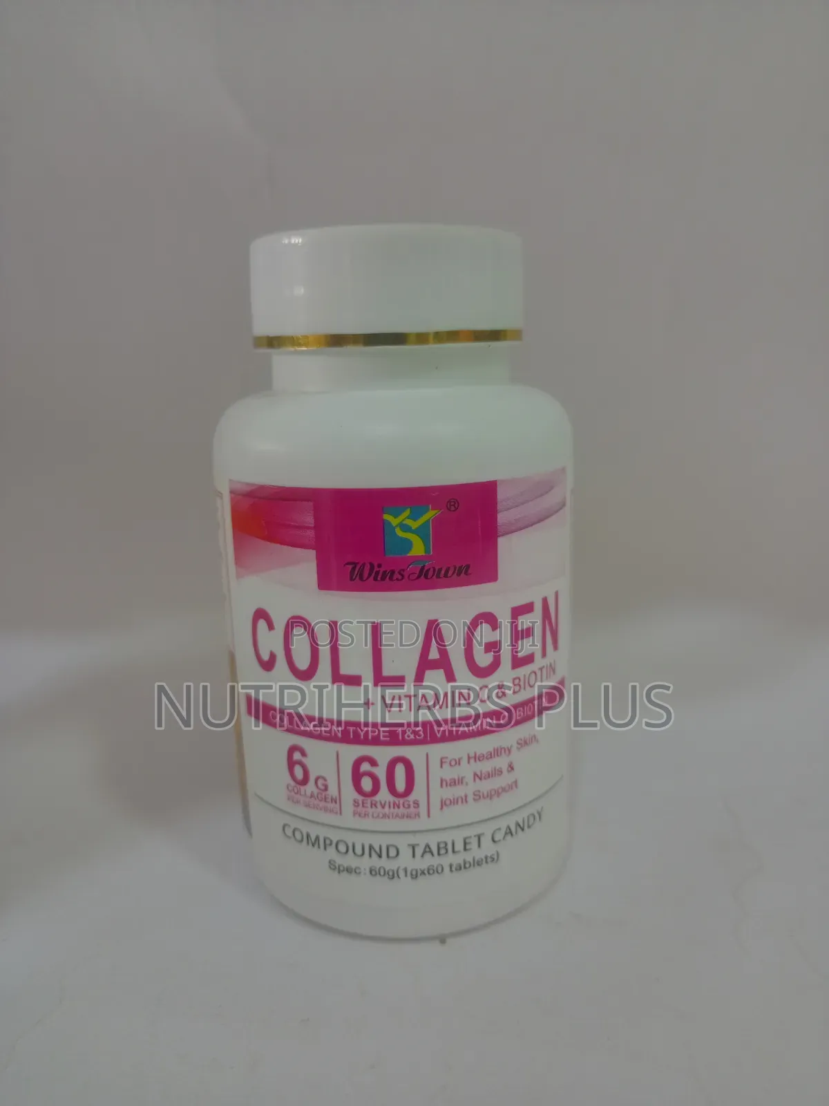 Winstown Collagen+Vitamin C+Biotin Tablet;Skin,Hair,Nail Joint Support