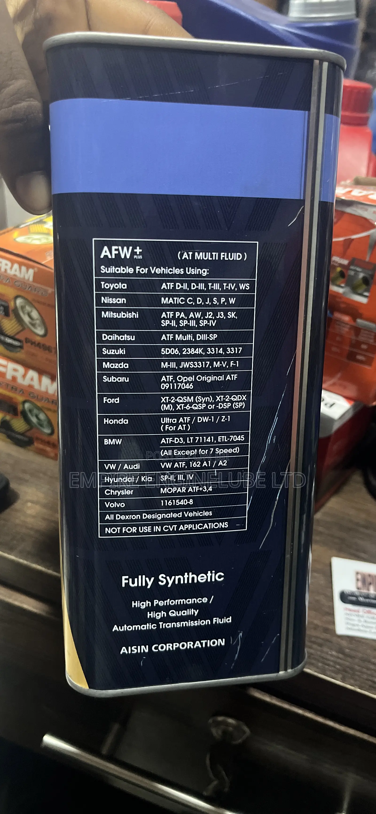 Aisin Afw+ (Atf Wide Range)