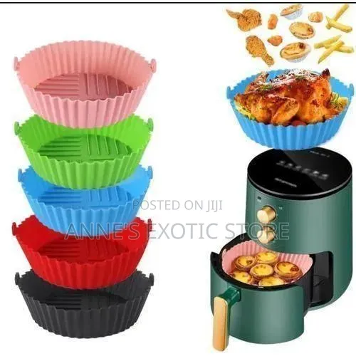 Reusable Silicone Air Fryer Liners – Non-Stick Basket Inserts