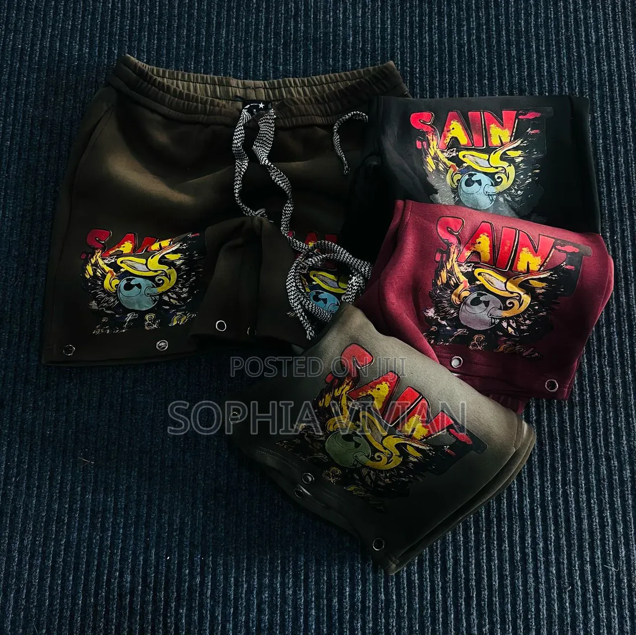 Unisex Graphic Streetwear Sweatshorts