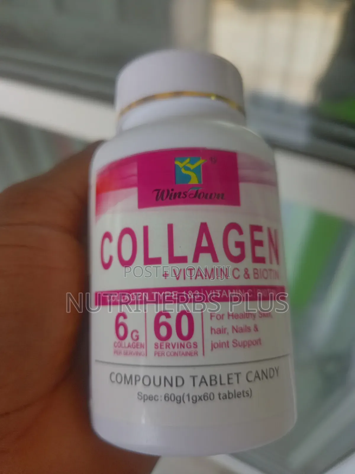 Winstown Collagen+Vitamin C+Biotin Tablet;Skin,Hair,Nail Joint Support