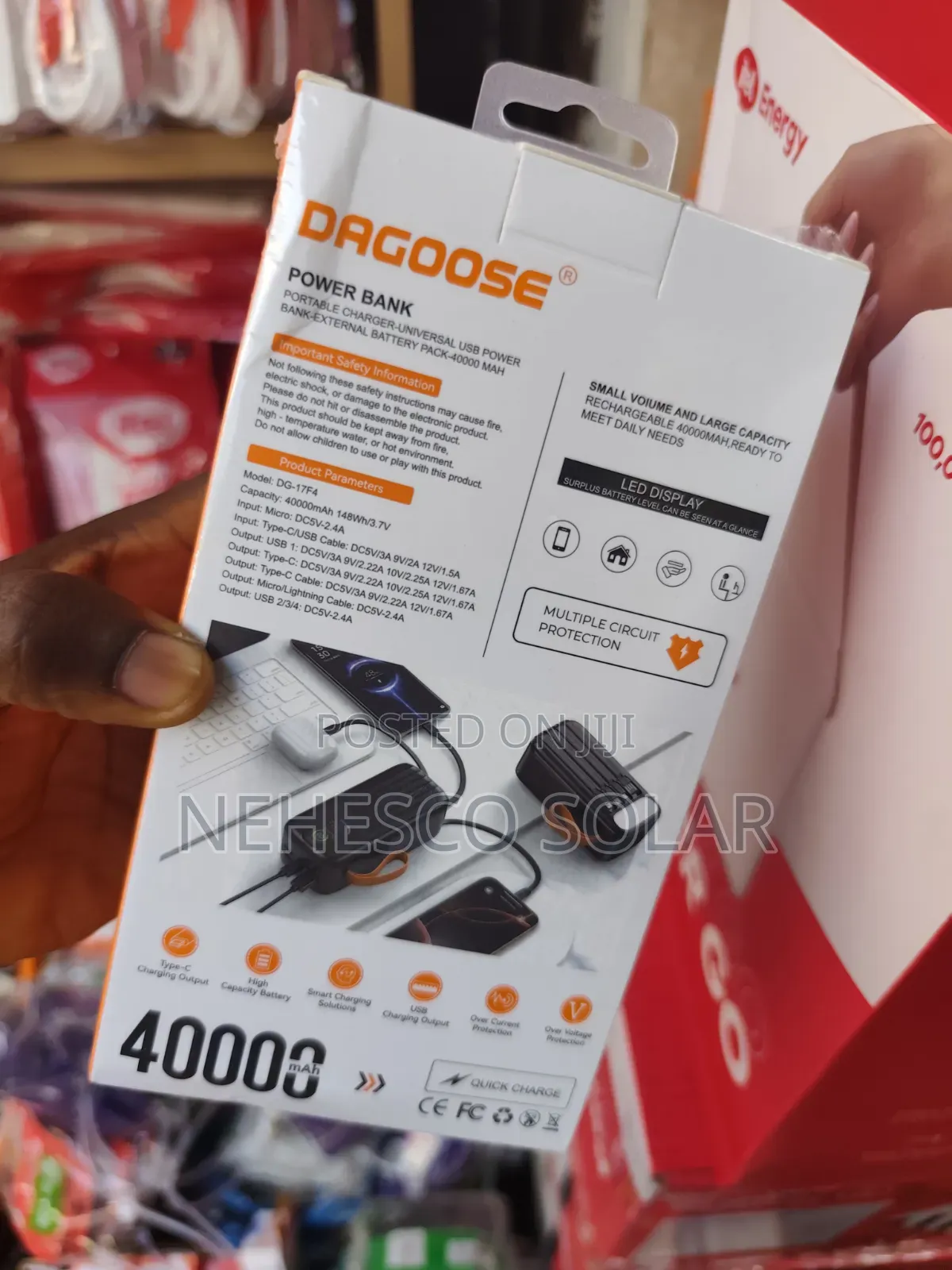 Original Power Bank 40,000mah With Multi-Device Charging