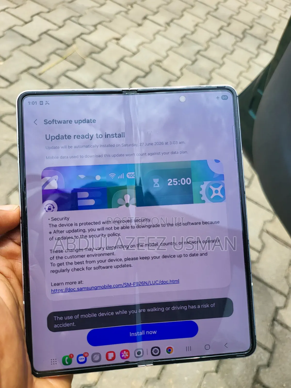 New Samsung Galaxy Z Fold 3 256 GB Silver