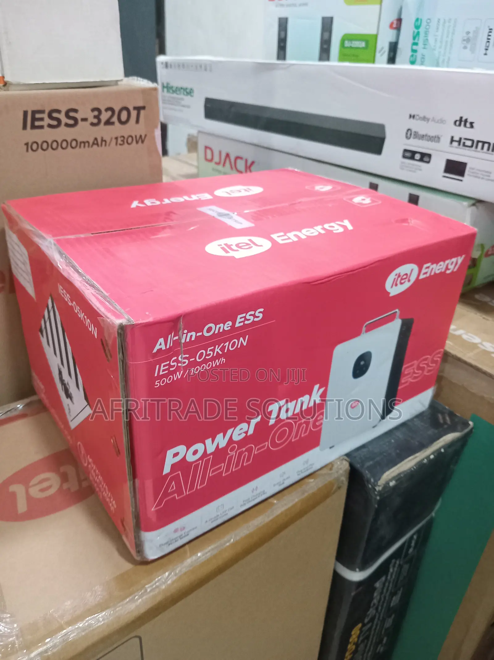 Itel Power Tank Iess-05k10n 1000wh Solar Generator 500w