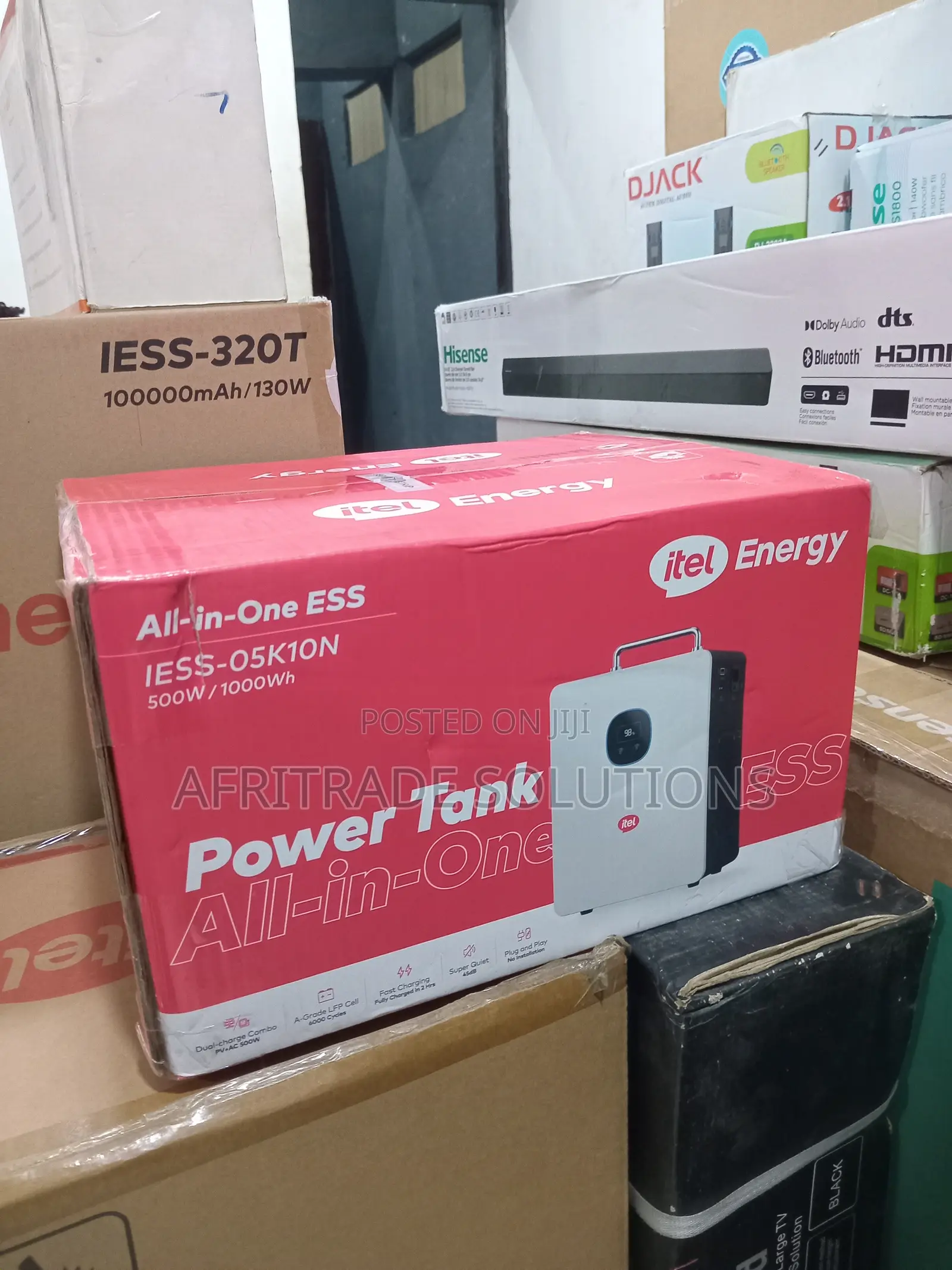 Itel Iess-05k10n Portable Power Station 500w 1000wh