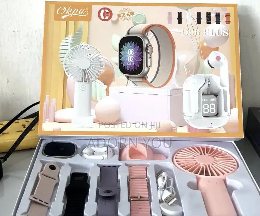 Smart D96 Plus Premium Smartwatch Gift Set