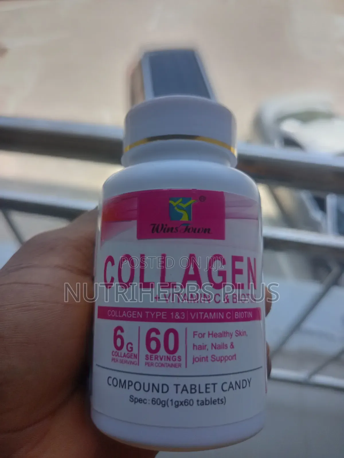 Collagen + Vitamin C + Biotin Tablets: Healthy Skin, Hair, Nail Joint