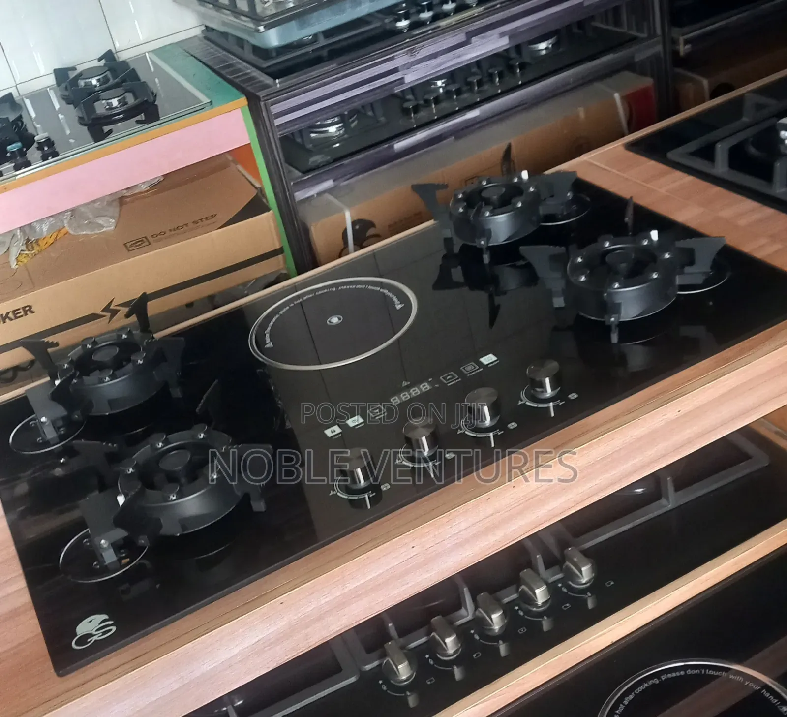 Original Gs Luxury Flip Up Built-in Electric and Gas Cooker 90cm