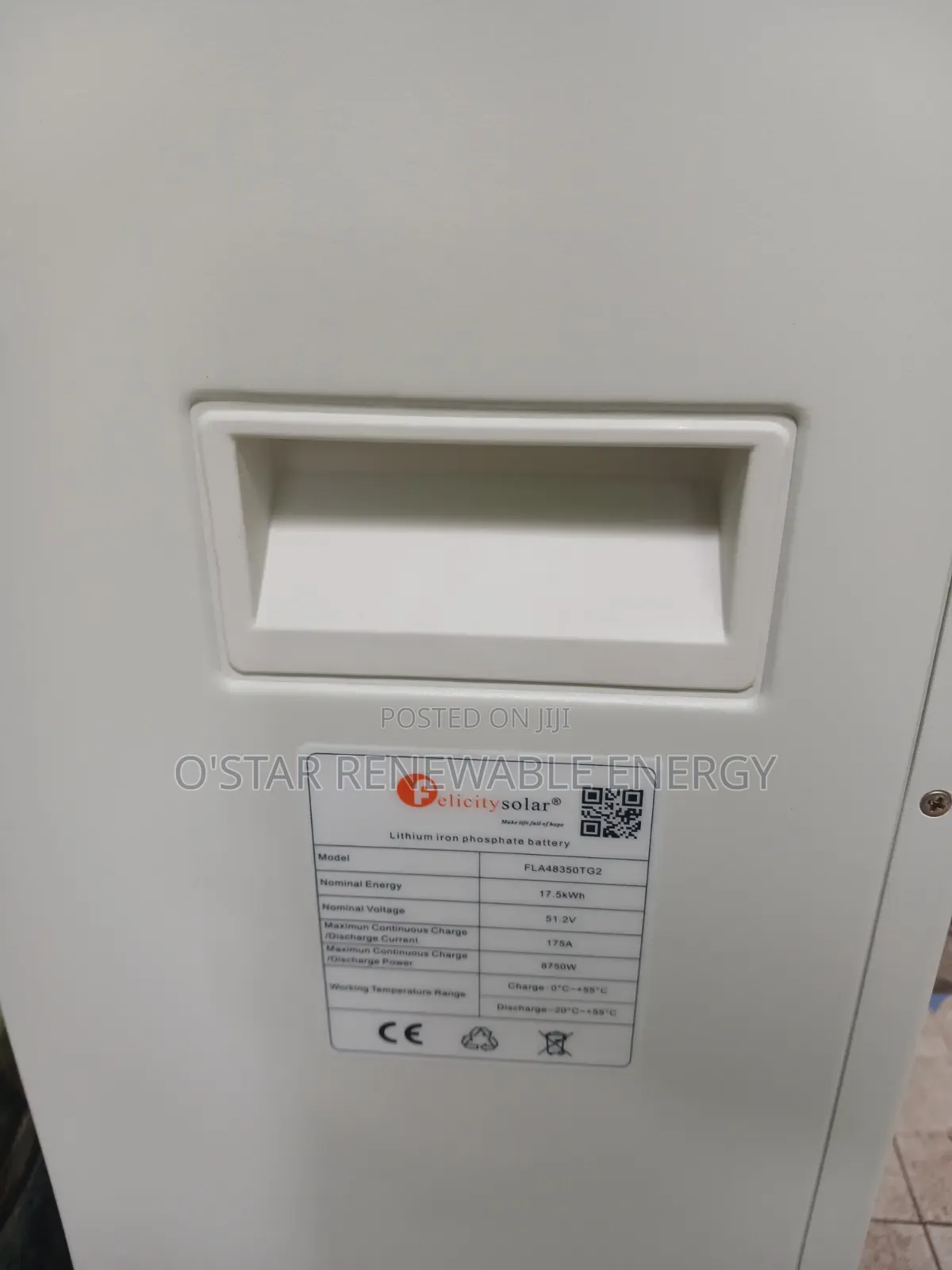 Felicity LPBF 17.5kwh 48v 350ah Lithium Ion Battery
