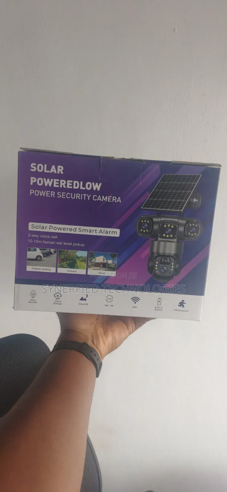 V380 Pro Solar 3 Lens Security Cameras