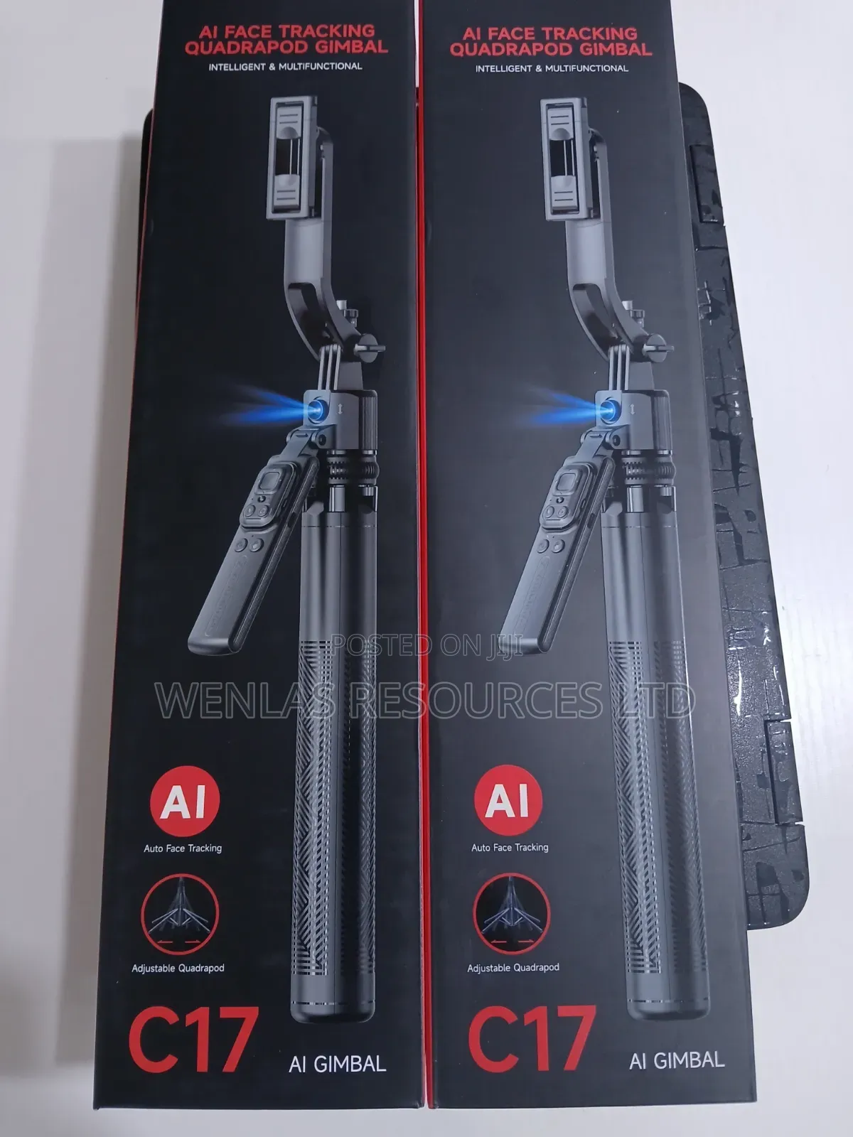 C17 Ai Gimbal Auto Face Tracking Tripod Stand 360 Degree Phone Holder