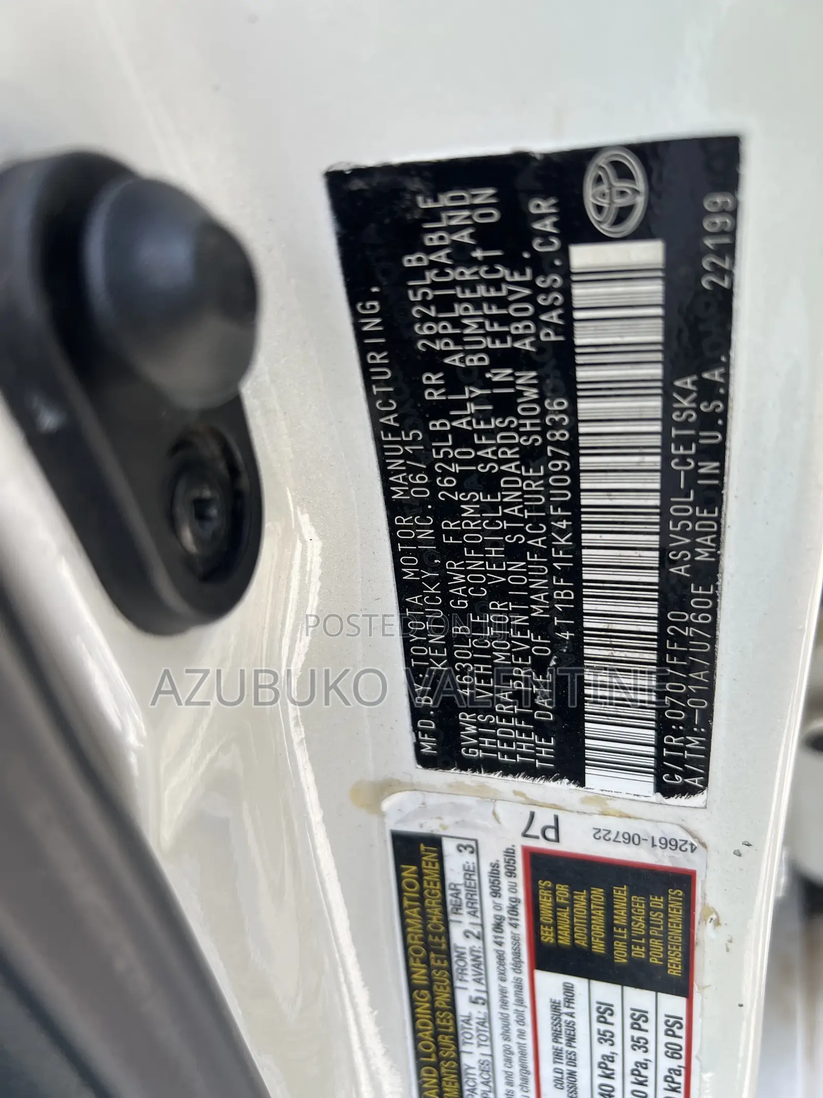 Toyota Camry SE 4dr Sedan (2.5L 4cyl 6A) 2016 White