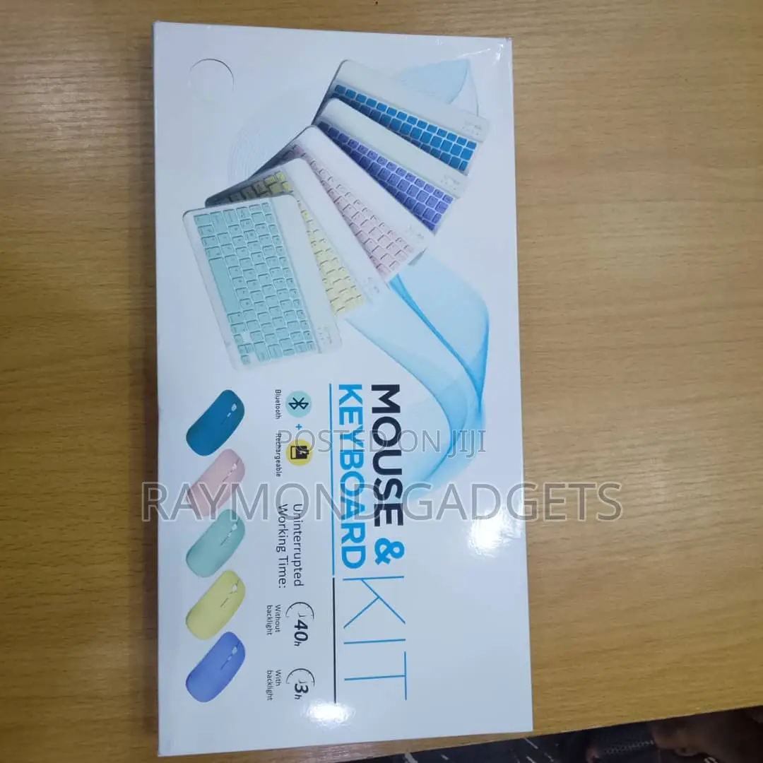 Bluetooth Wireless Rechargeable Keyboard and Mouse Kit With Backlight