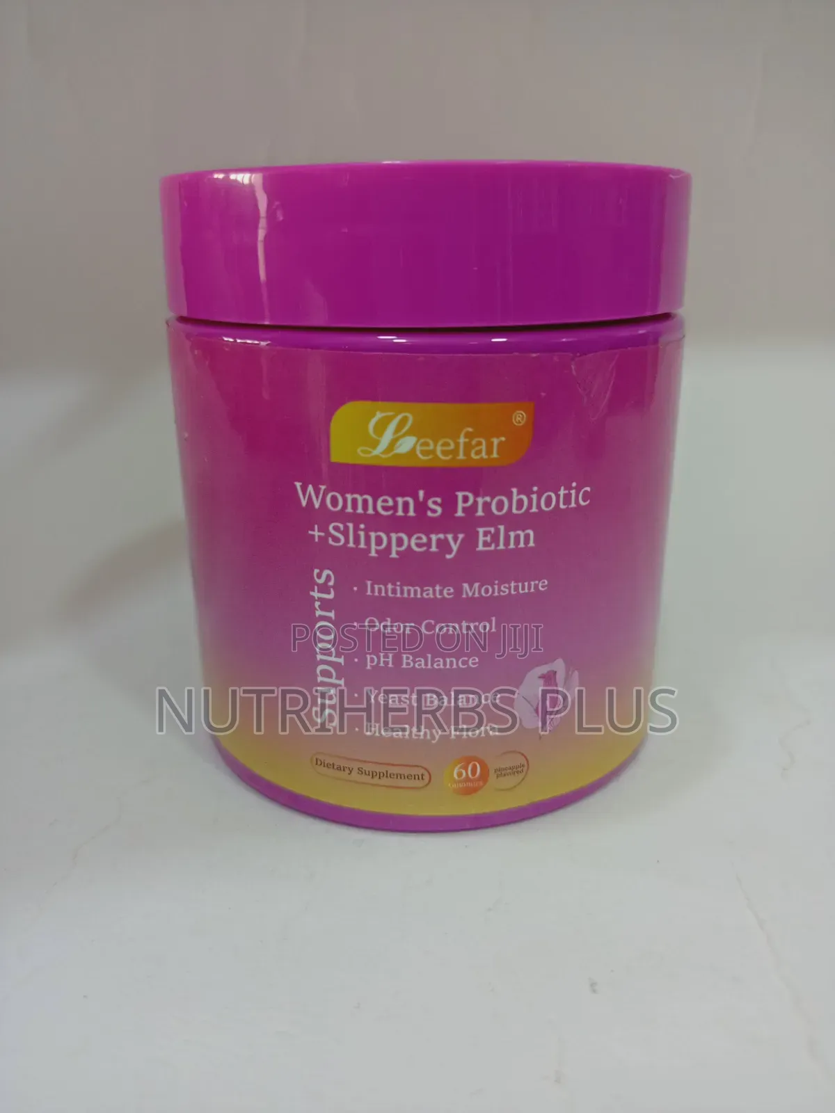 Leefar Women’S Probiotic + Slippery Elm Gummies; Healthy Vaginal Flora
