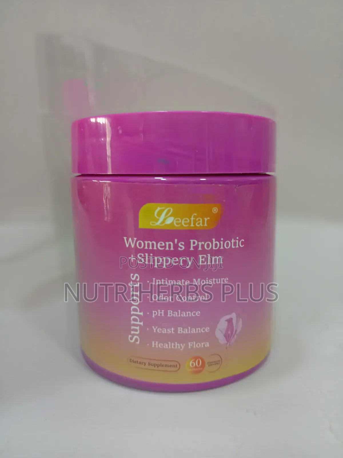 Leefar Women’S Probiotic + Slippery Elm Gummies; Healthy Vaginal Flora