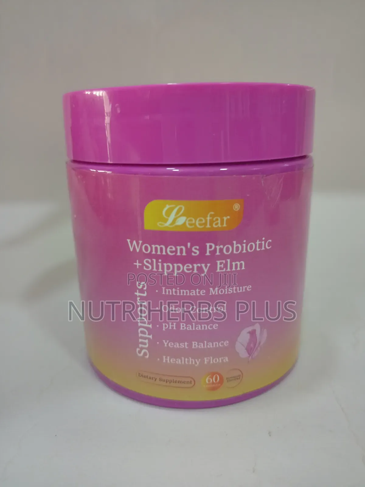 Leefar Women’S Probiotic + Slippery Elm Gummies; Healthy Vaginal Flora