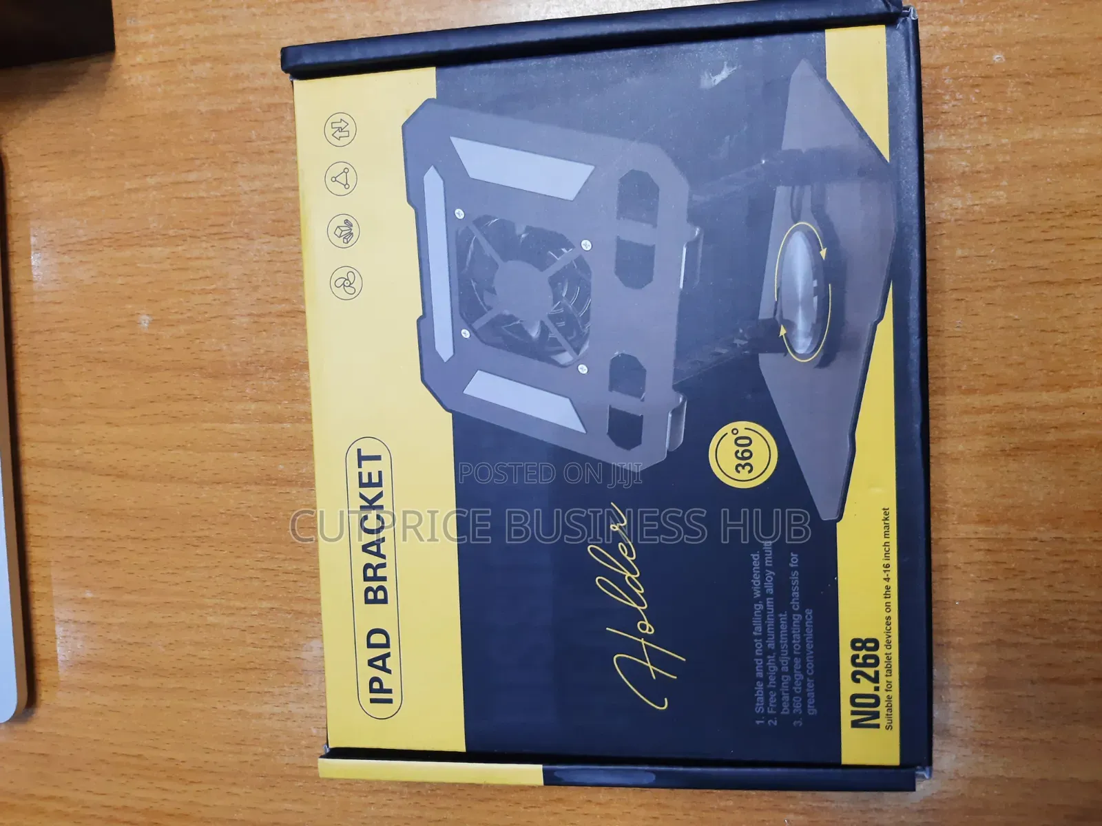 Laptop Stand With Cooling Fan Rotatable 360