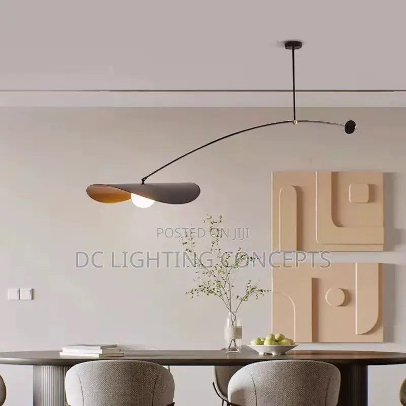 Modern Nordic Industrial Long Arm Pendant Chandelier for Study Room.