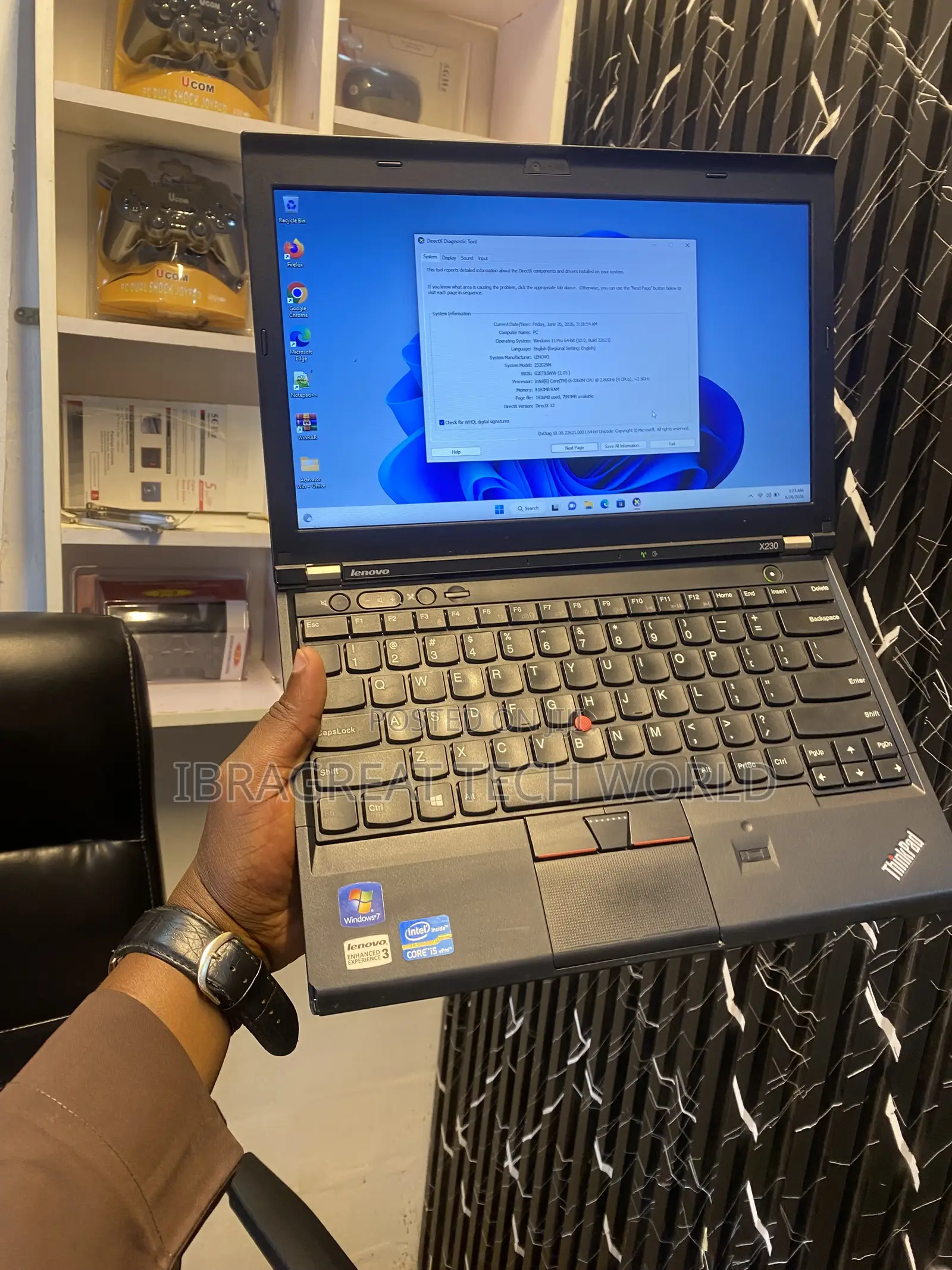 Laptop Lenovo ThinkPad X230 8GB Intel Core i5 HDD 320GB