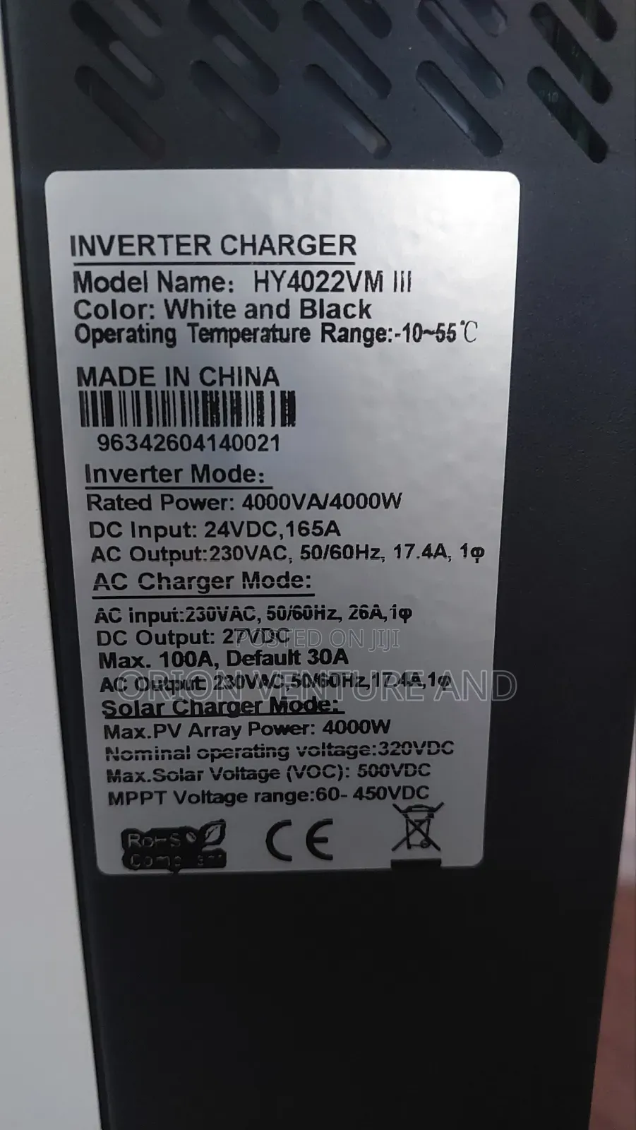 4kw 24v Hybrid Inverter (Works With or Without Batteries Design)