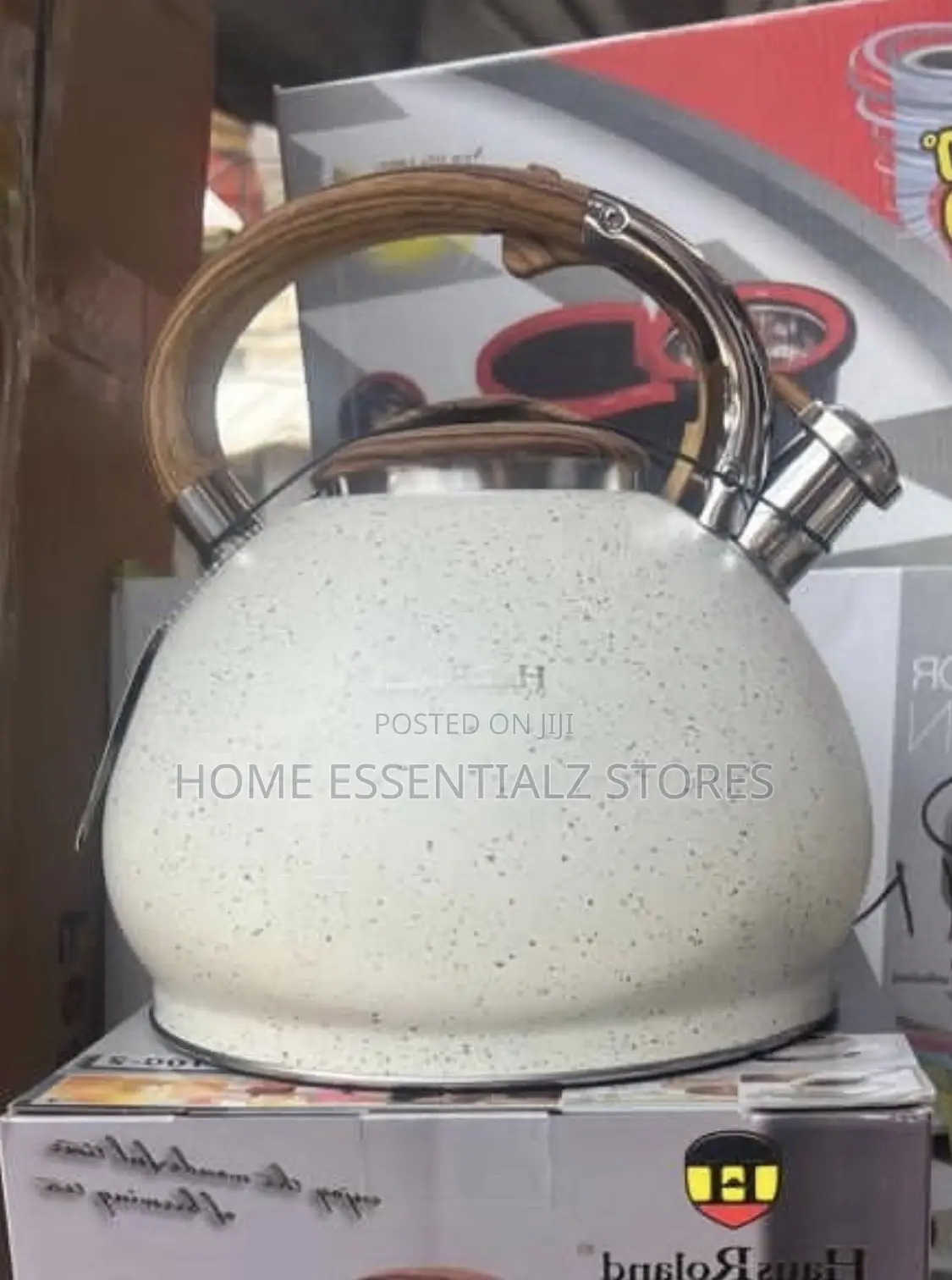 Haus Roland 5.0l Whistling Kettle - Stove Top Tea Kettle Wooden Handle