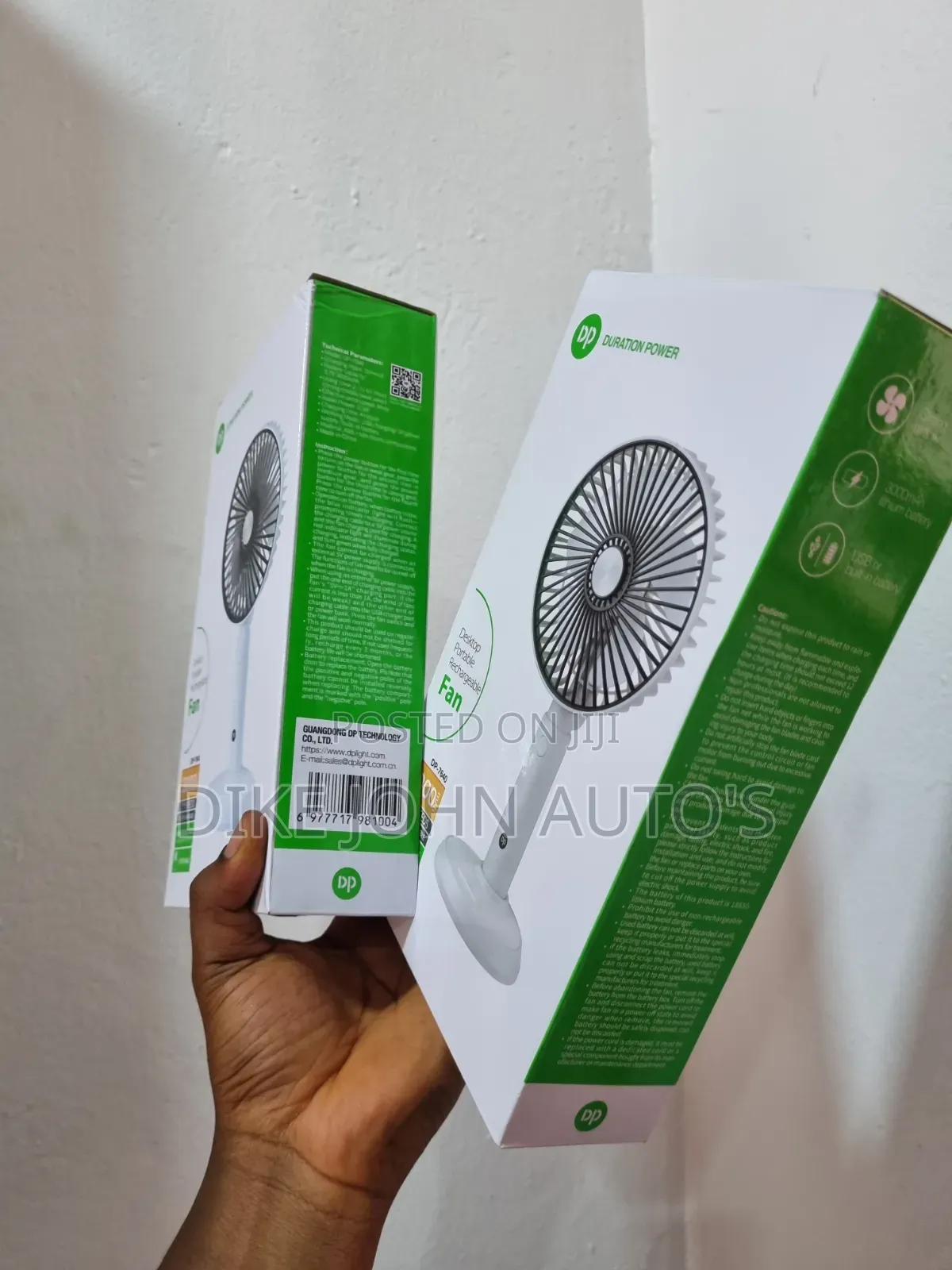 Portable Rechargeable Fan