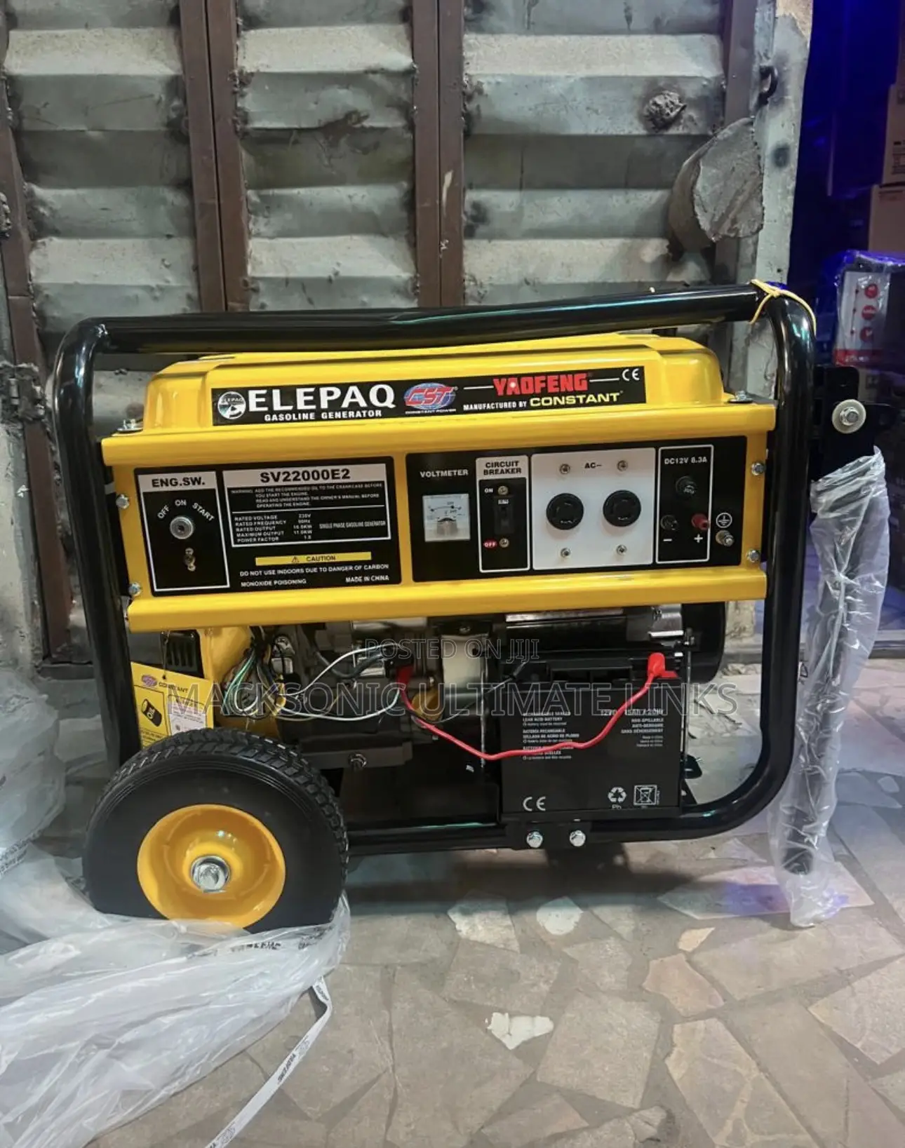 11kva Elepaq Constant Generator With 100%Copper Coil
