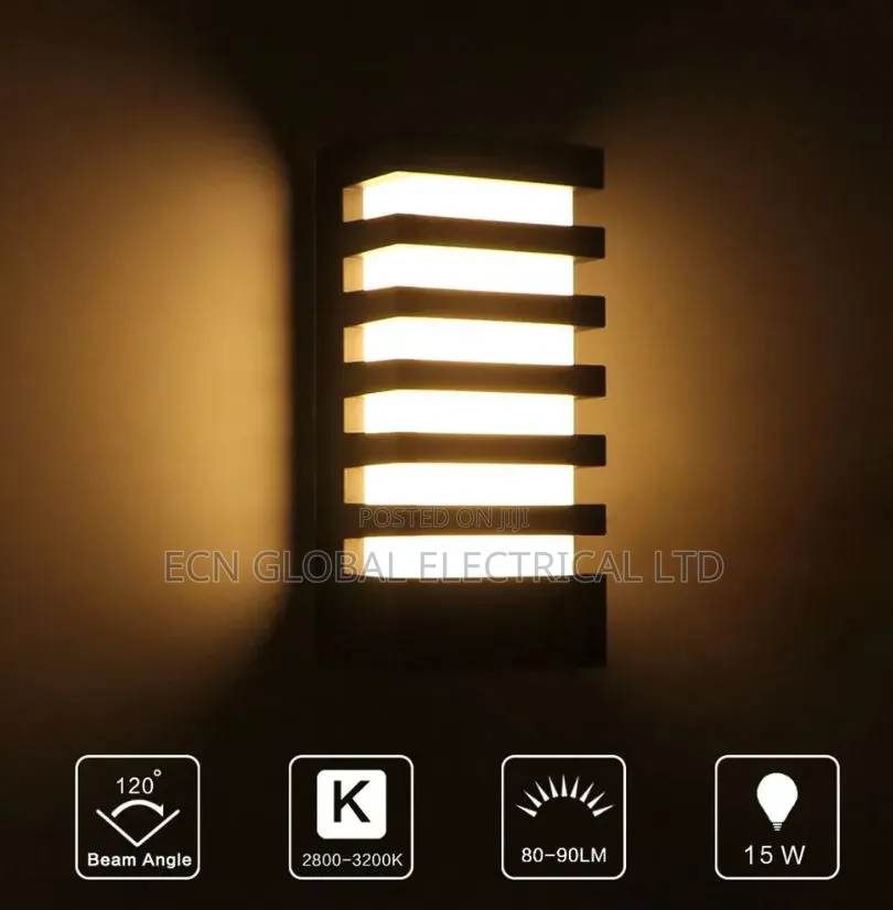 Durable Outdoor Wall Light K-73009-Gy– Modern Grey Fence/Corridor Lamp