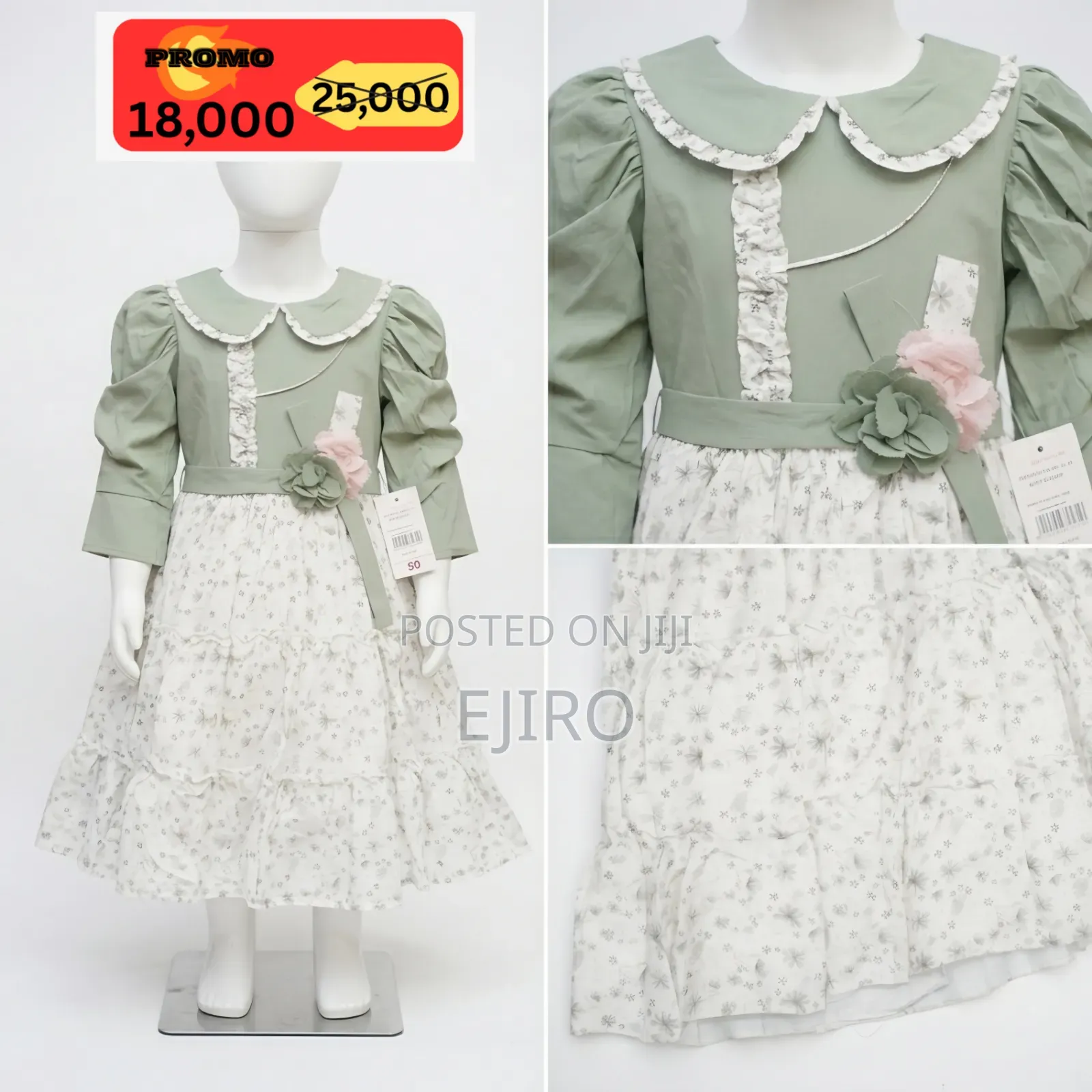 Girls Flowery Gown