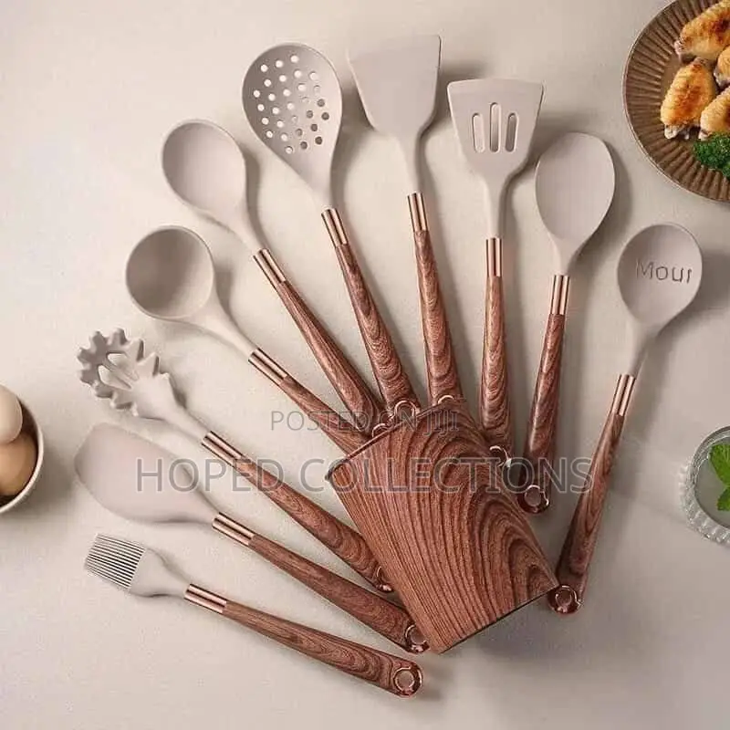 Kitchen Utensils Silicone Spoon Set